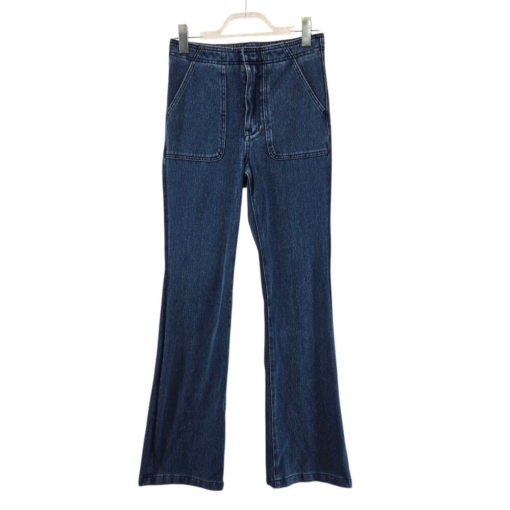 Anthropologie Pilcro Jeans Womens 6 High Rise Trouser Bootcut Full‎ Length Boho